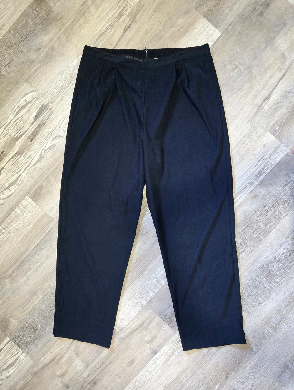 Courtenay Slacks Dress Pants Y2K Vtg Women's Size 18W Dark Blue Faux Suede